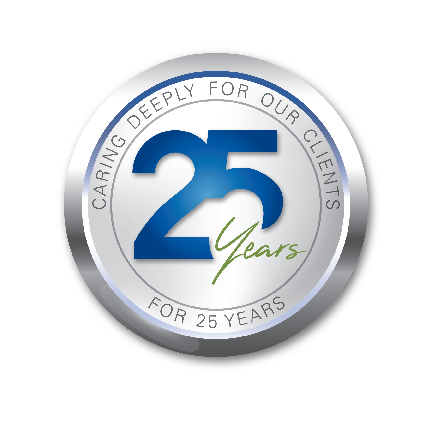 Financial Freedom Wealth Management group 25 years badge